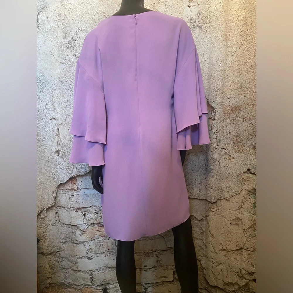 Laundry Sheli Segal Mauve Bell Sleeve Dress - Picture 4 of 7